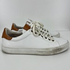 Good Man Brand Legend London White Dark Vachetta Edge Italy Sneakers Men's Sz 11